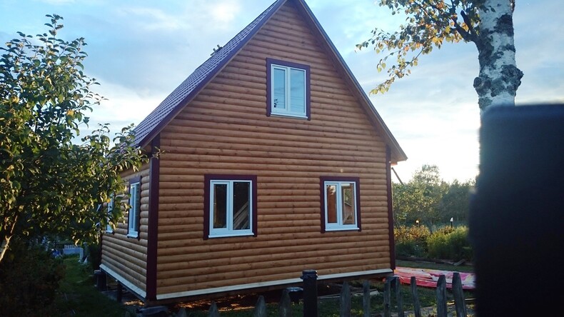 Дом каркасный 6х6м, утепление 200 мм