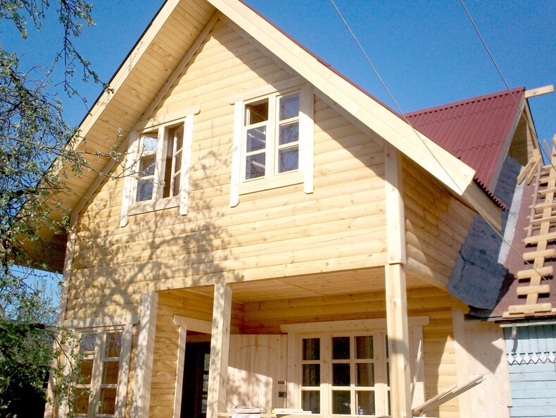 Дом каркасный 5х6м, утепление 200 мм